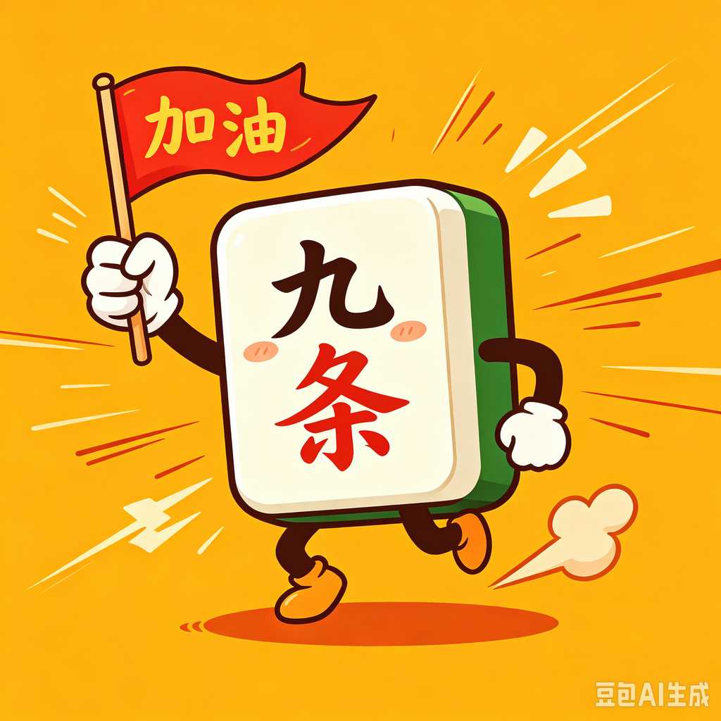 elegant text mahjong tiles