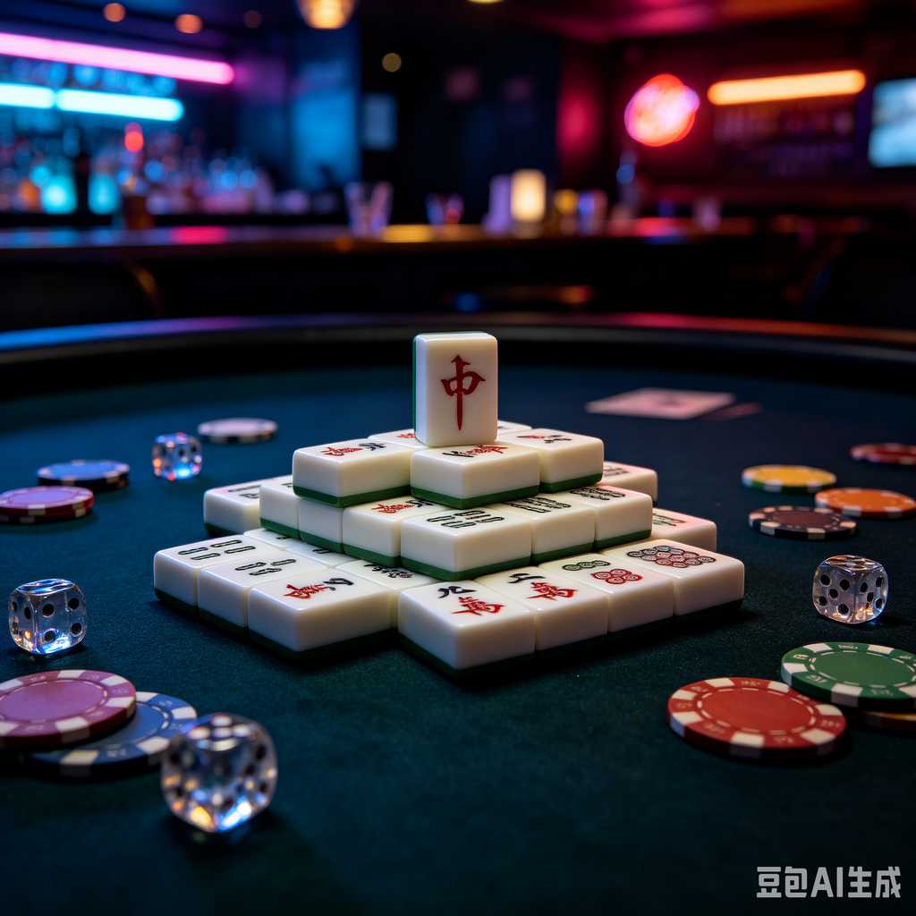 flat print mahjong set