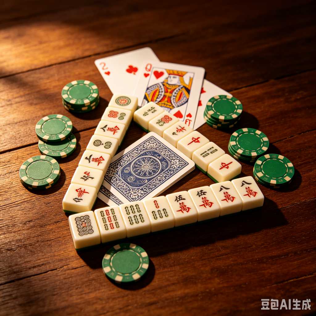 retro vintage mahjong set
